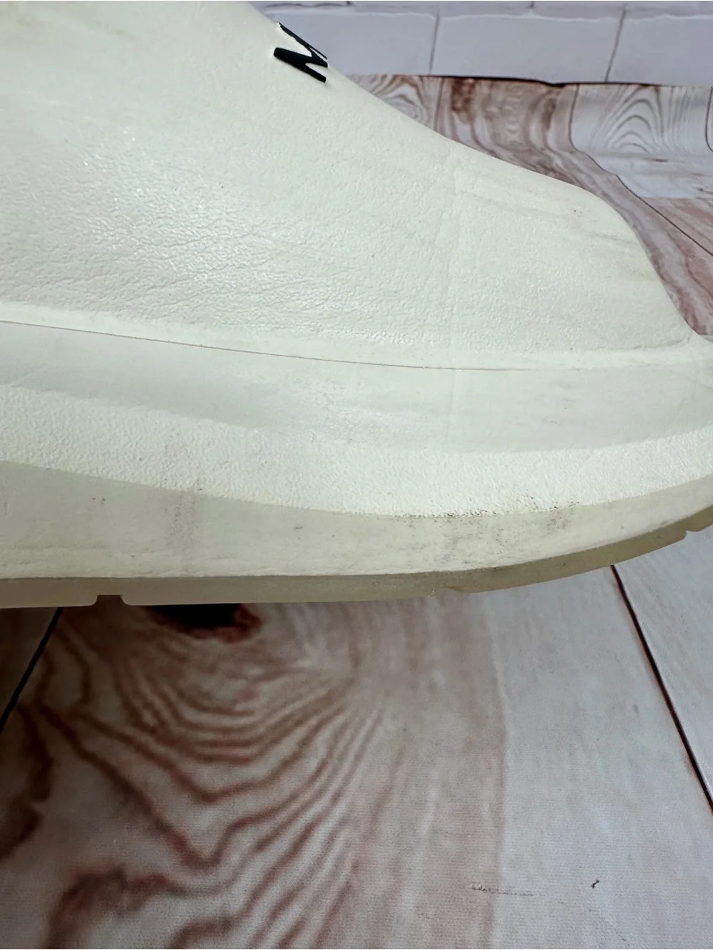 Men's Cream Slide Sandals